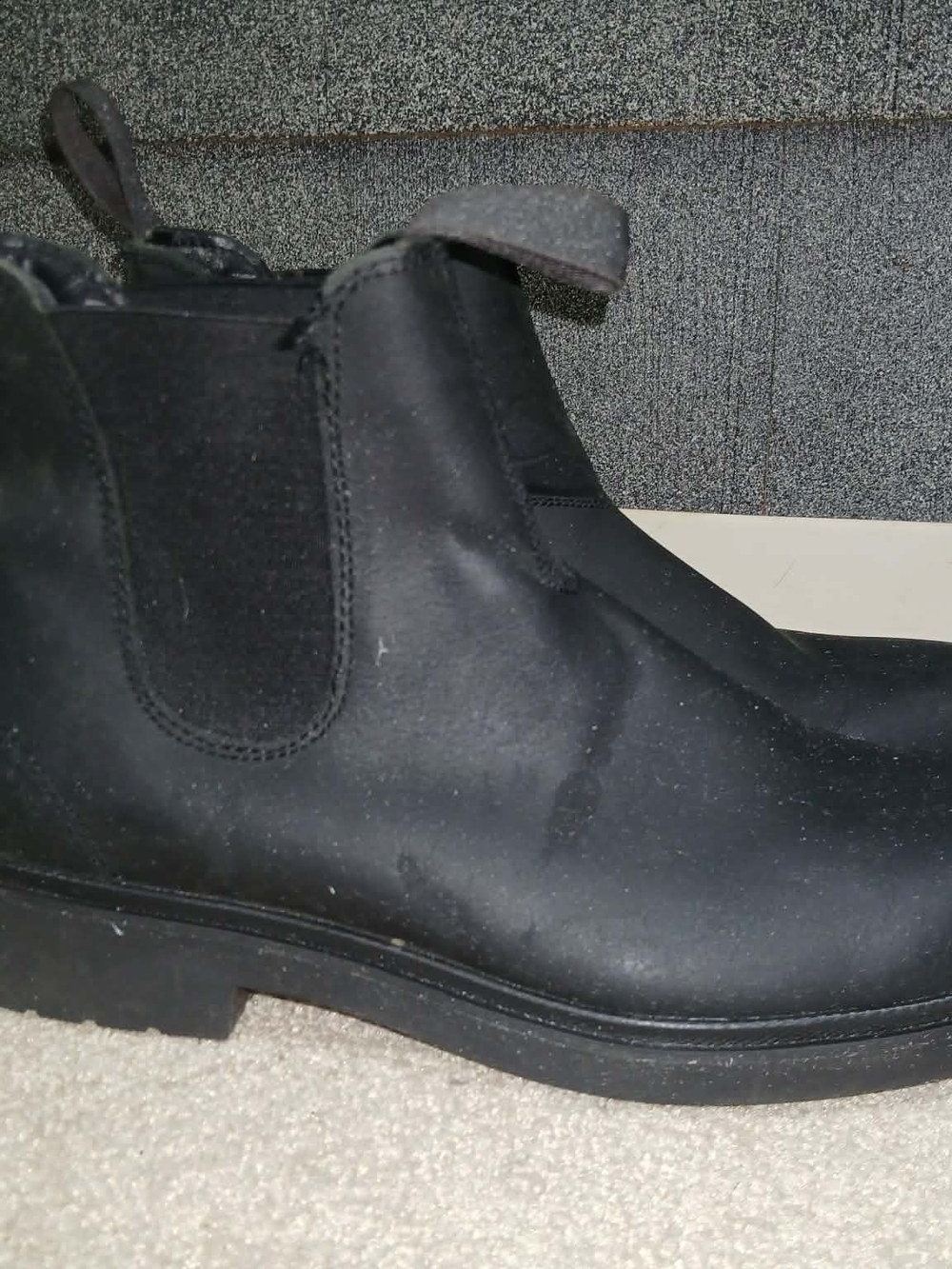 Steve Madden Men's Black Chelsea Boots - Slip-On Elastic Sides Size 9.5